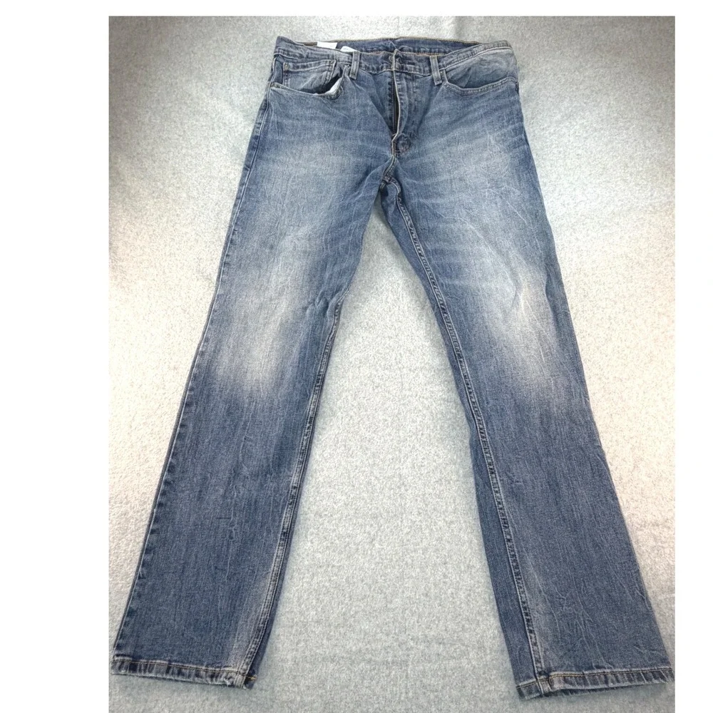 Levis 502 Regular Taper Mens‎ Jeans Blue Medium Wash 36x34 29507-0003 Denim